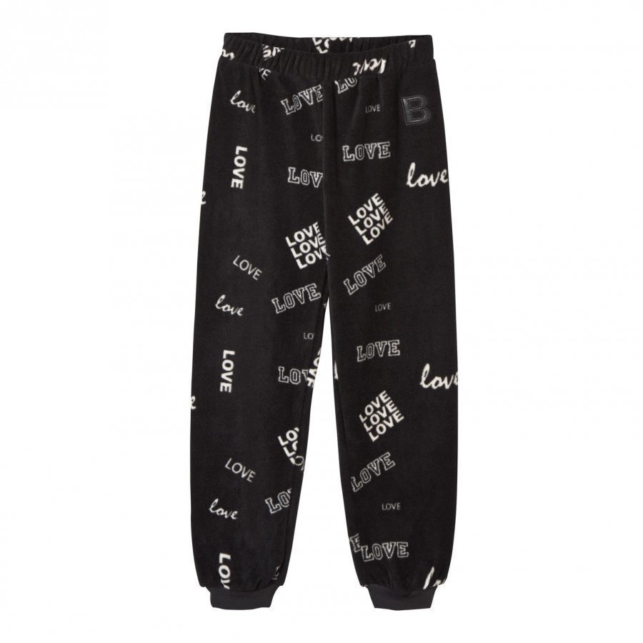 The Brand Fleece Pants Black Love Fleece Housut