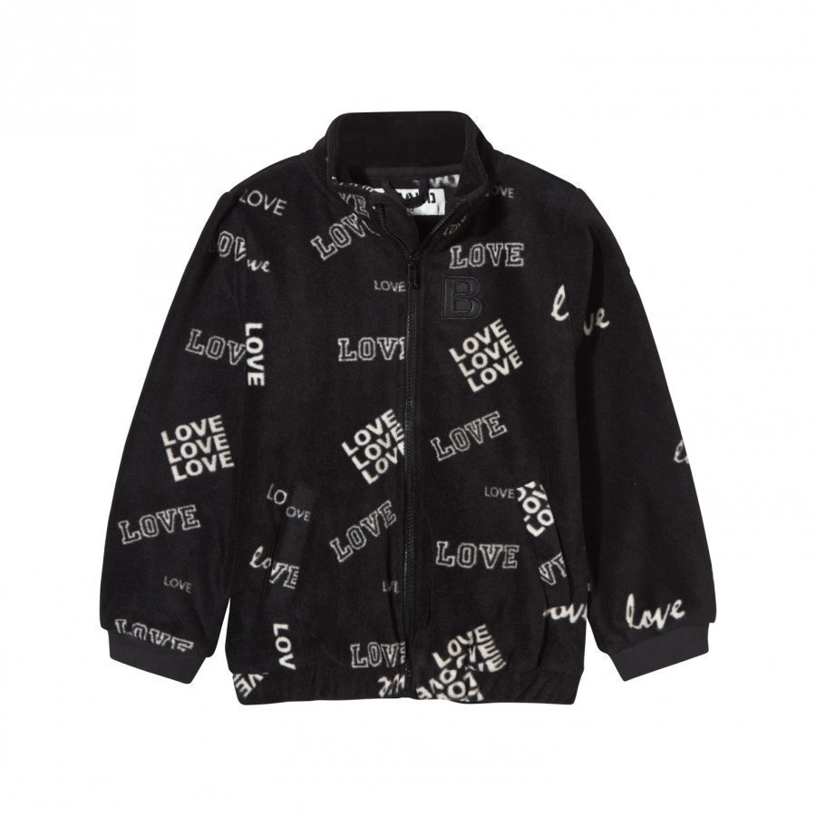 The Brand Fleece Sweater Black Love Fleece Takki