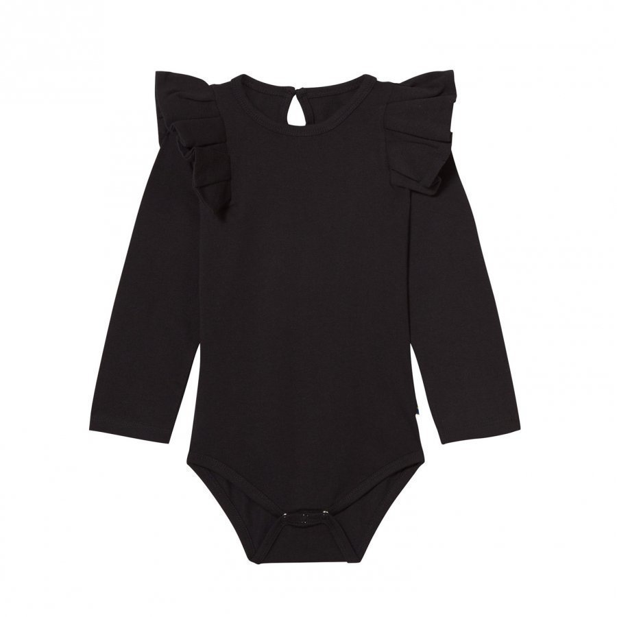 The Brand Flounce Onesie Black Body