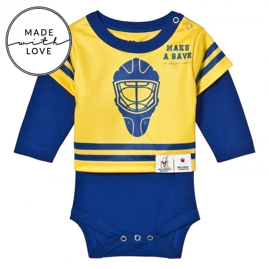 The Brand Make A Save Baby Body Blue/Yellow Body