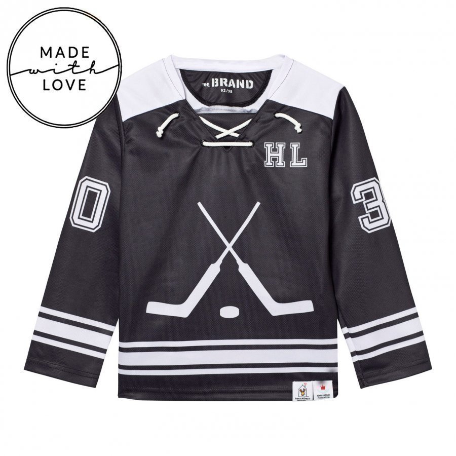 The Brand Make A Save Hockey Jersey Black/White Oloasun Paita