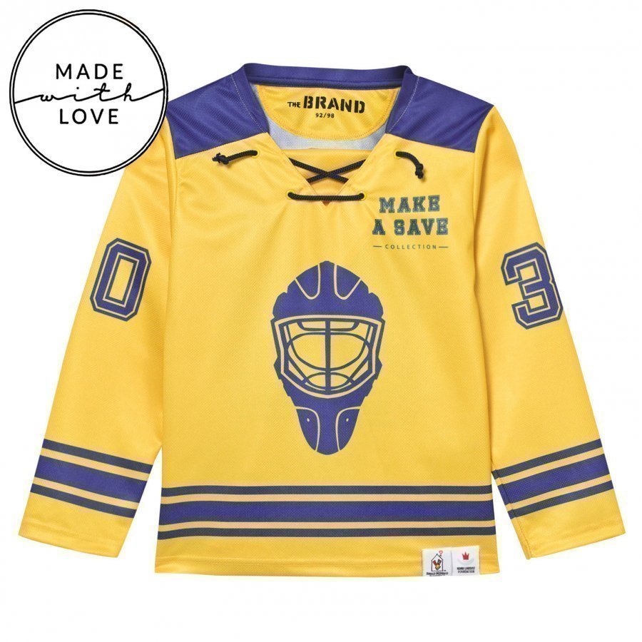 The Brand Make A Save Hockey Jersey Blue/Yellow Oloasun Paita