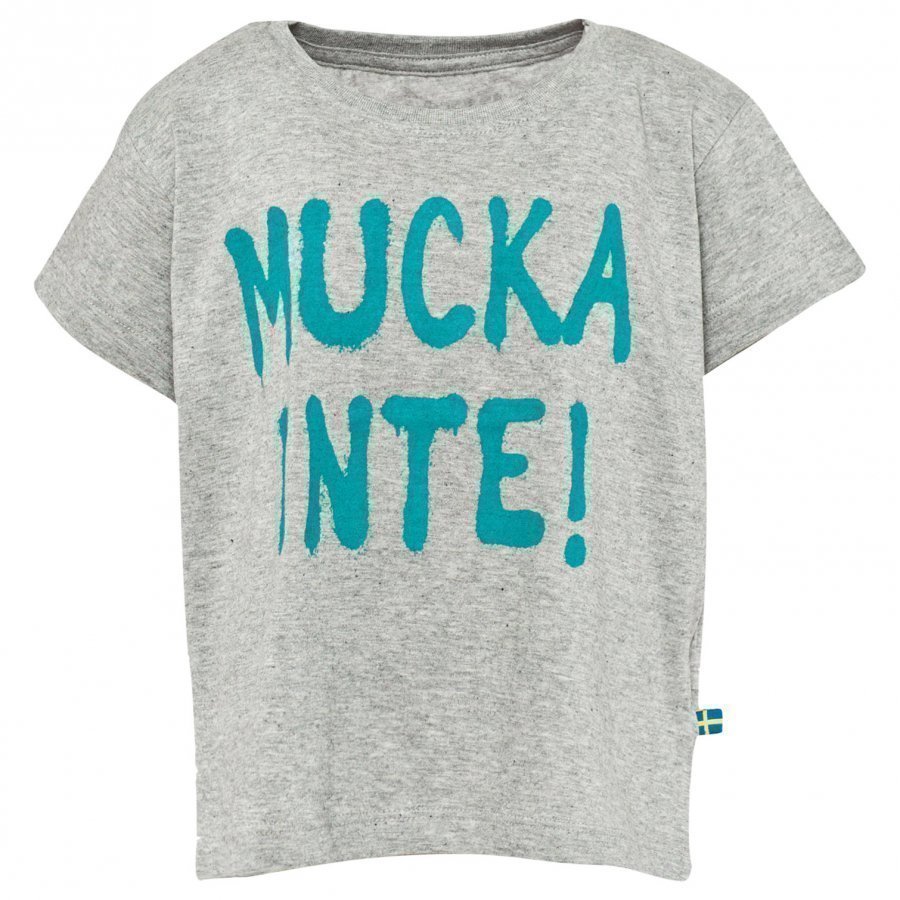 The Brand Mucka Inte Girl Tee Grey/Green T-Paita