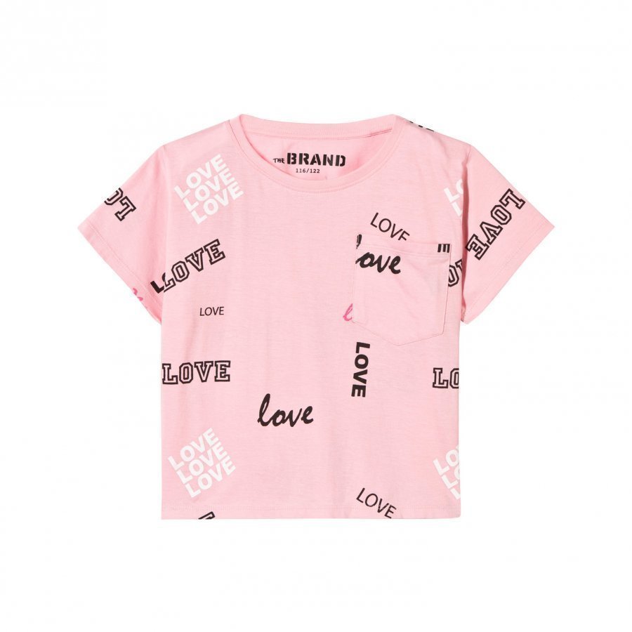 The Brand Pocket Tee Pink Love T-Paita