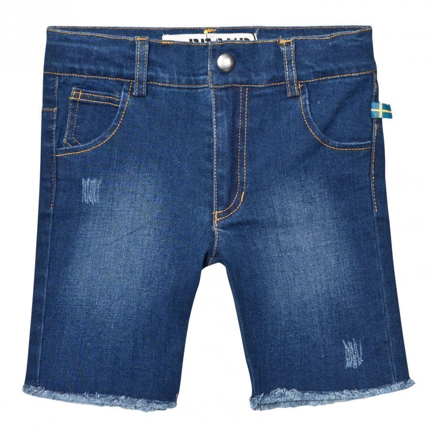 The Brand Raw Shorts Stonewashed Blue Farkkushortsit