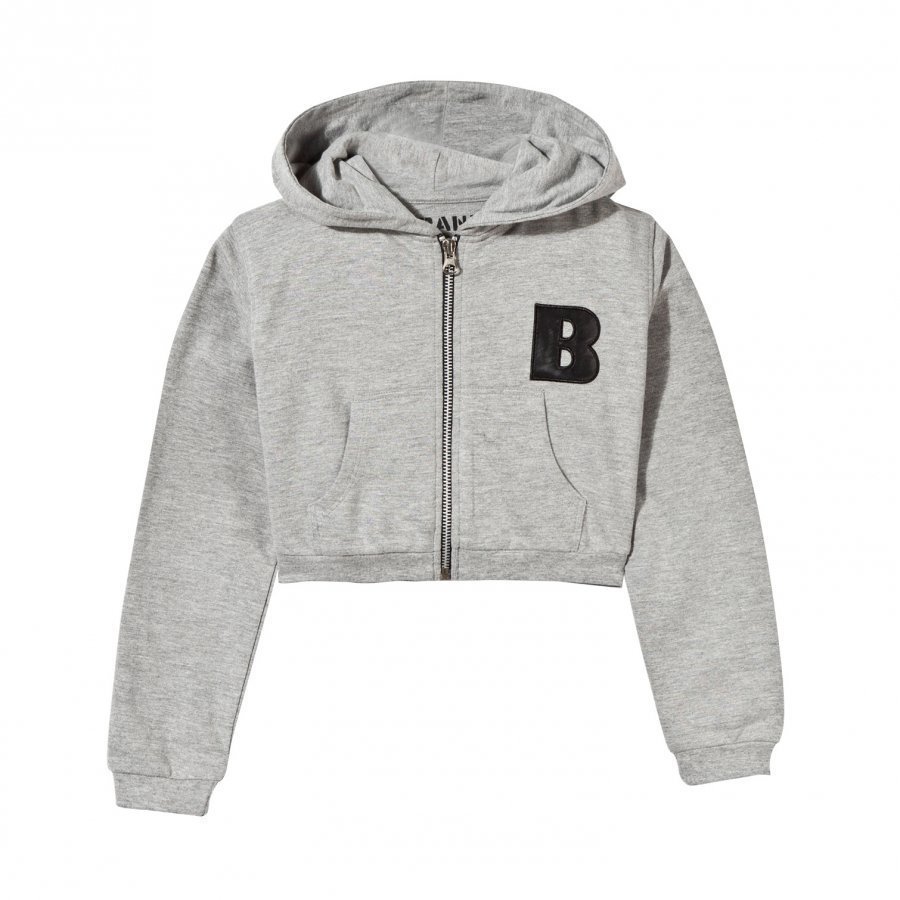 The Brand Short Hoodie Grey Huppari