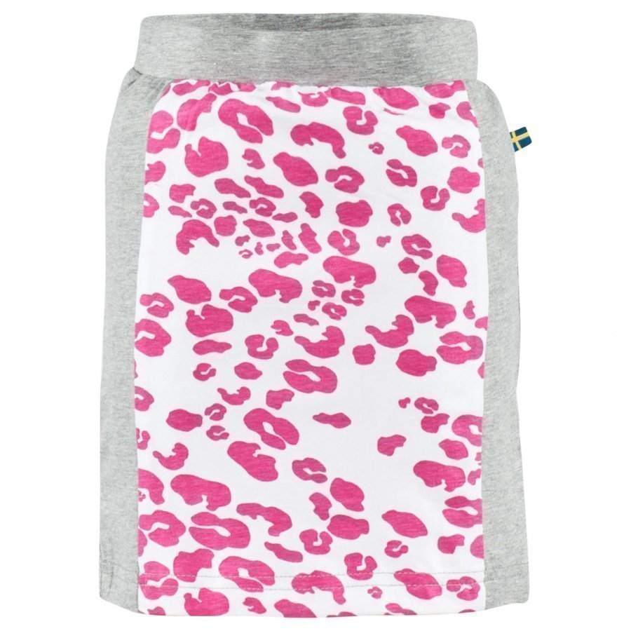 The Brand Tube Skirt Grey Mel/Leo Pink Midihame