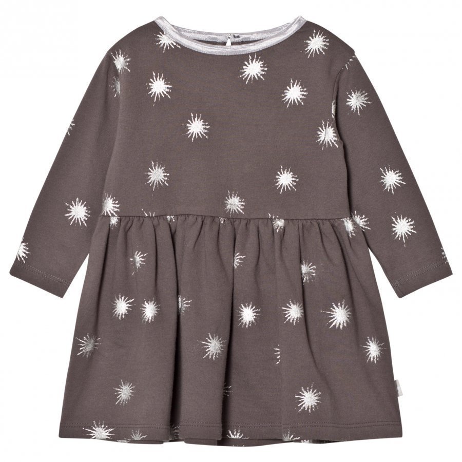 The Little Tailor Dark Grey Baby Girls Jersey Dress Mekko