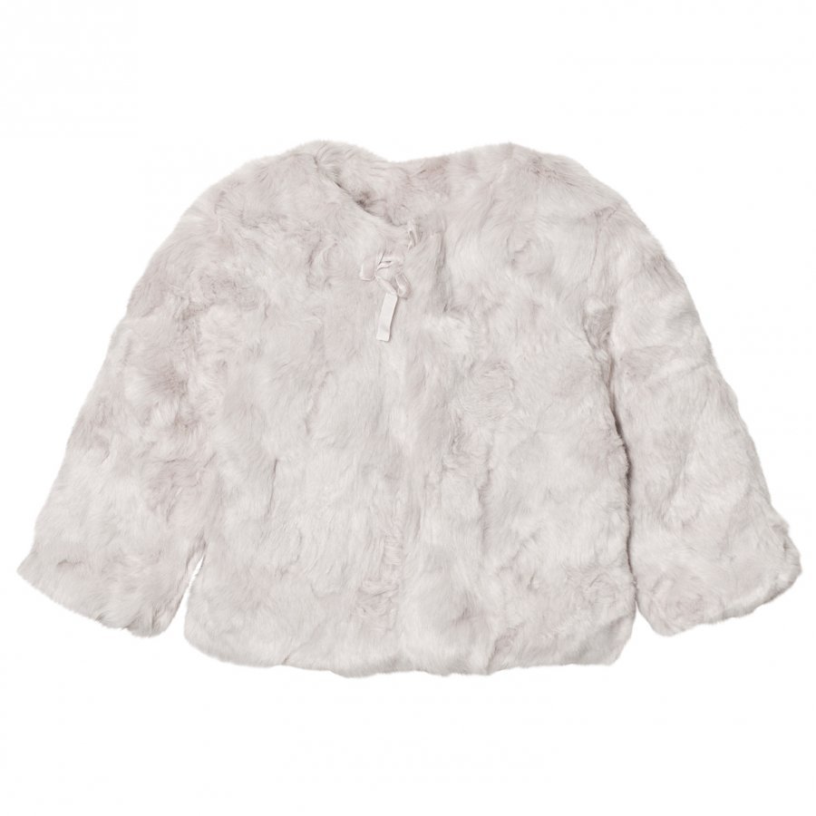 The Little Tailor Grey Girls Faux Fur Jacket Turkis