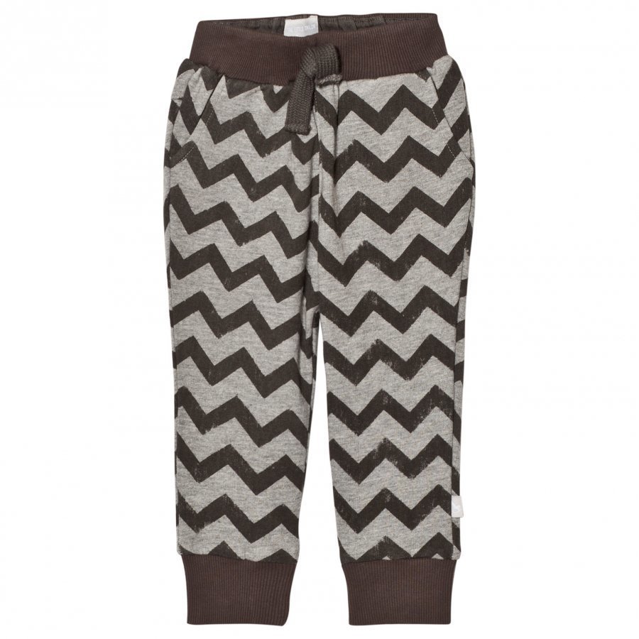 The Little Tailor Grey Zigzag Baby Boys Comfy Pant Harem Housut