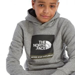 The North Face Box Logo Overhead Huppari Harmaa