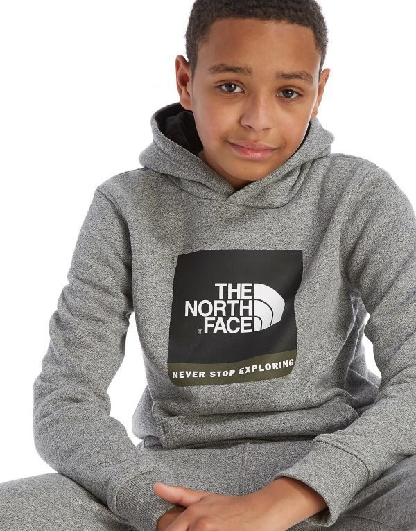 The North Face Box Logo Overhead Huppari Harmaa