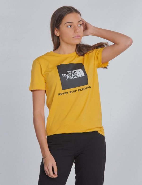 The North Face Box S/S Tee T-Paita Keltainen