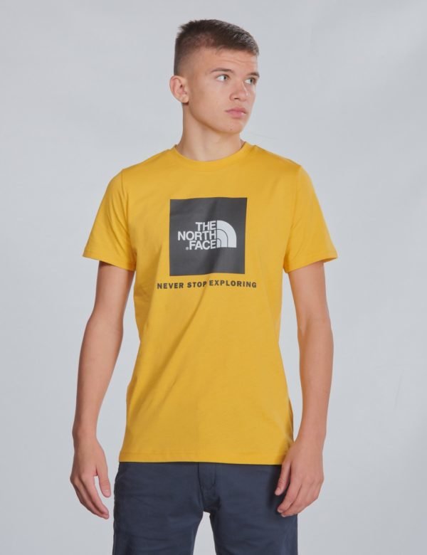 The North Face Box S/S Tee T-Paita Keltainen