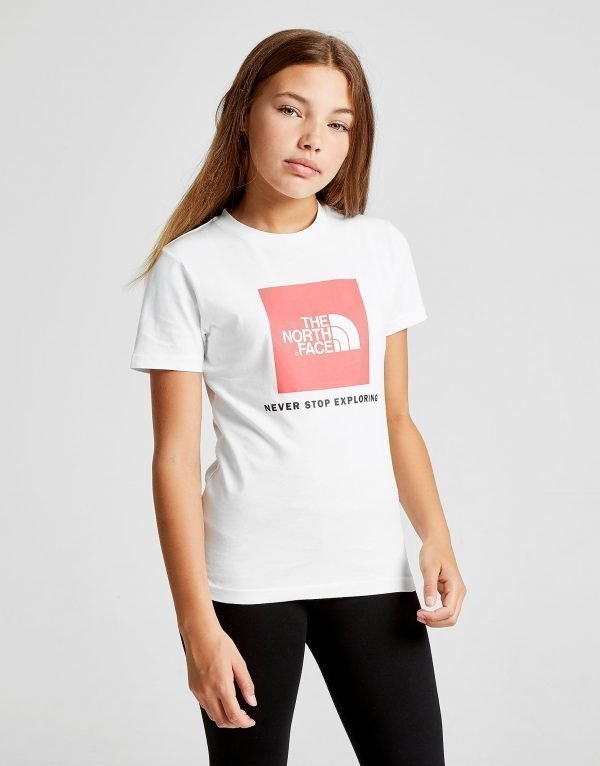 The North Face Girls' Easy Box T-Shirt Valkoinen
