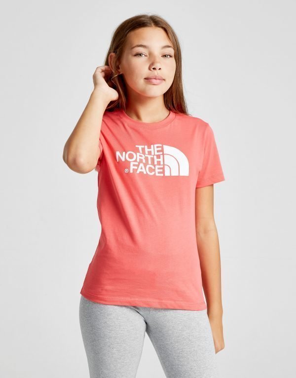 The North Face Girls' Easy T-Shirt Vaaleanpunainen