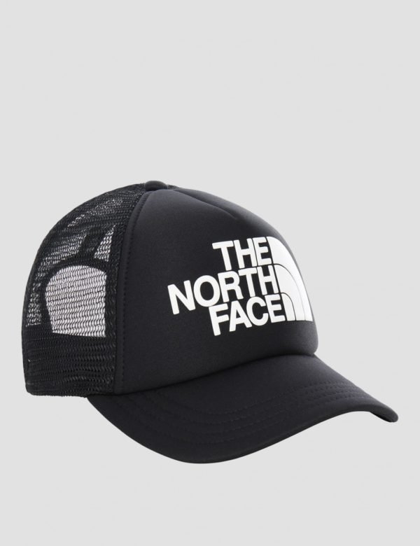 The North Face Logo Trucker Hattu Musta