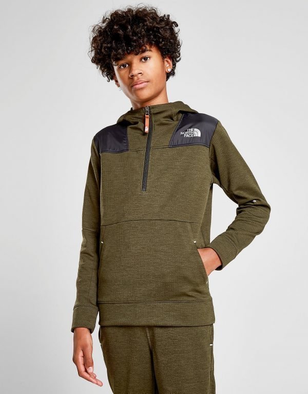 The North Face Tenacious 1/2 Zip Hoodie Khaki / Black