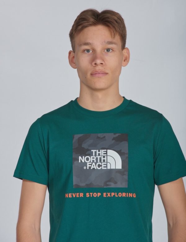 The North Face Y Box S/S Tee T-Paita Vihreä