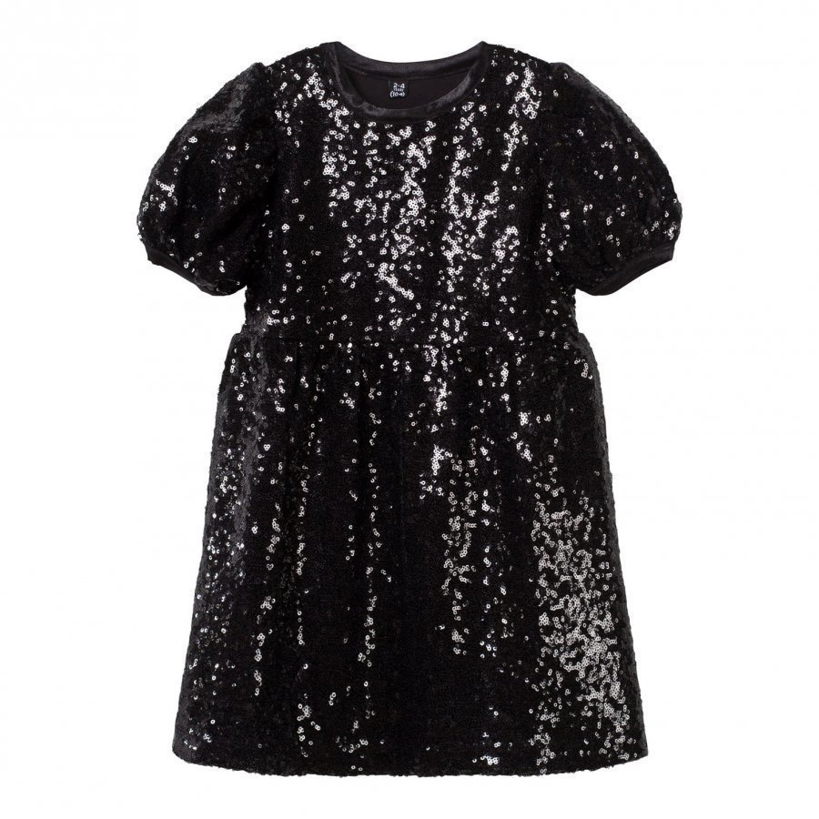 The Tiny Universe The Tiny Shimmer Dress All Black Mekko