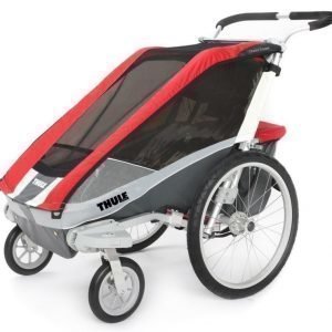 Thule Chariot/Cougar 1 Multirattaat Red + Strolling Kit Paketti