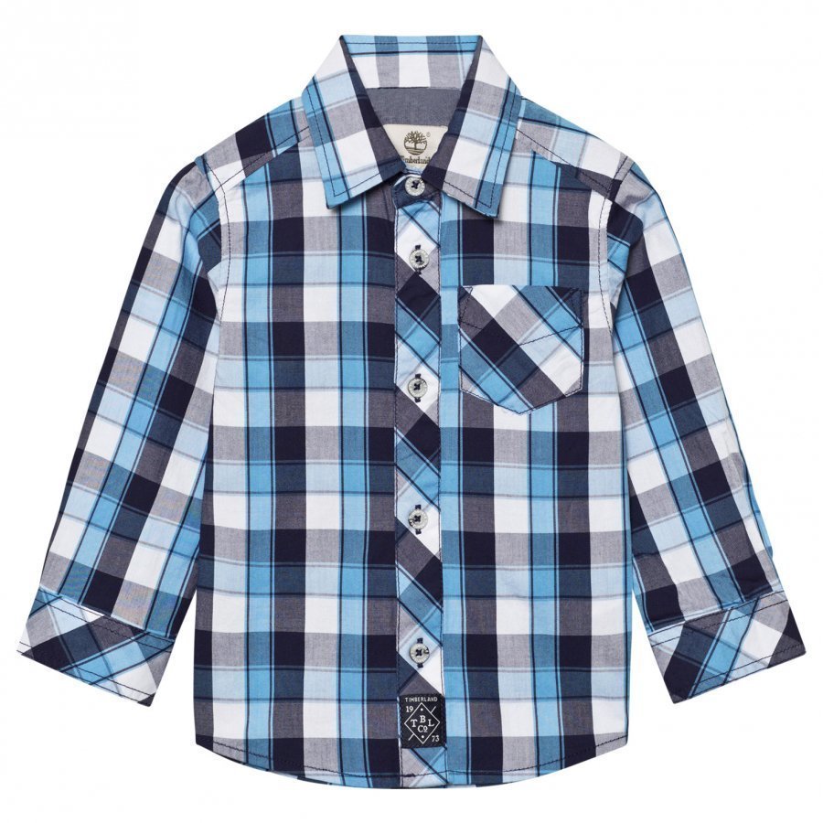 Timberland Blue Check Shirt Kauluspaita