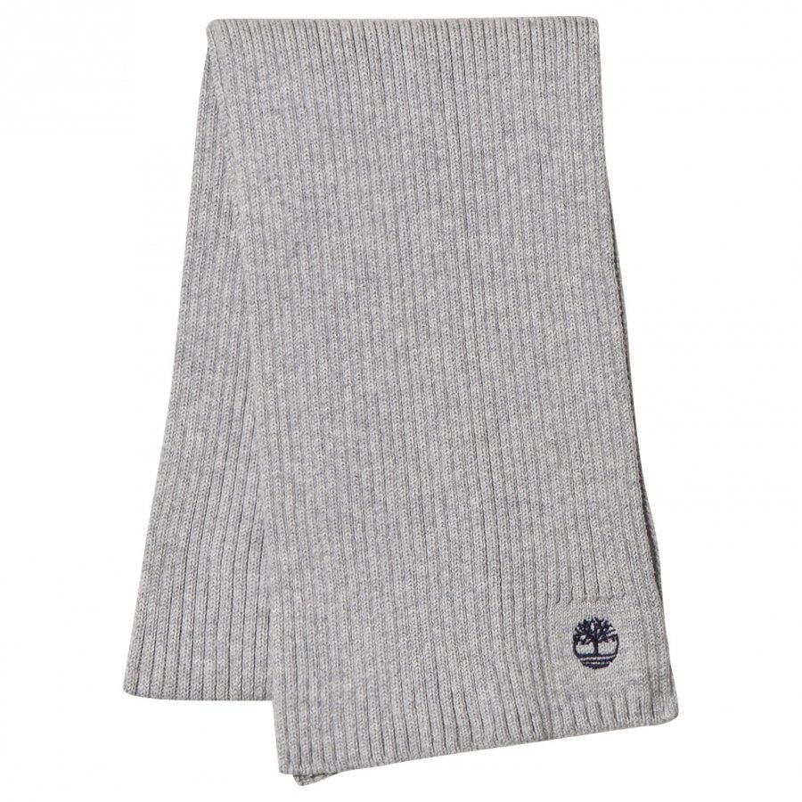 Timberland Grey Branded Knit Scarf Villahuivi