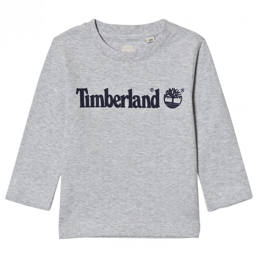 Timberland Grey Script Logo Tee T-Paita