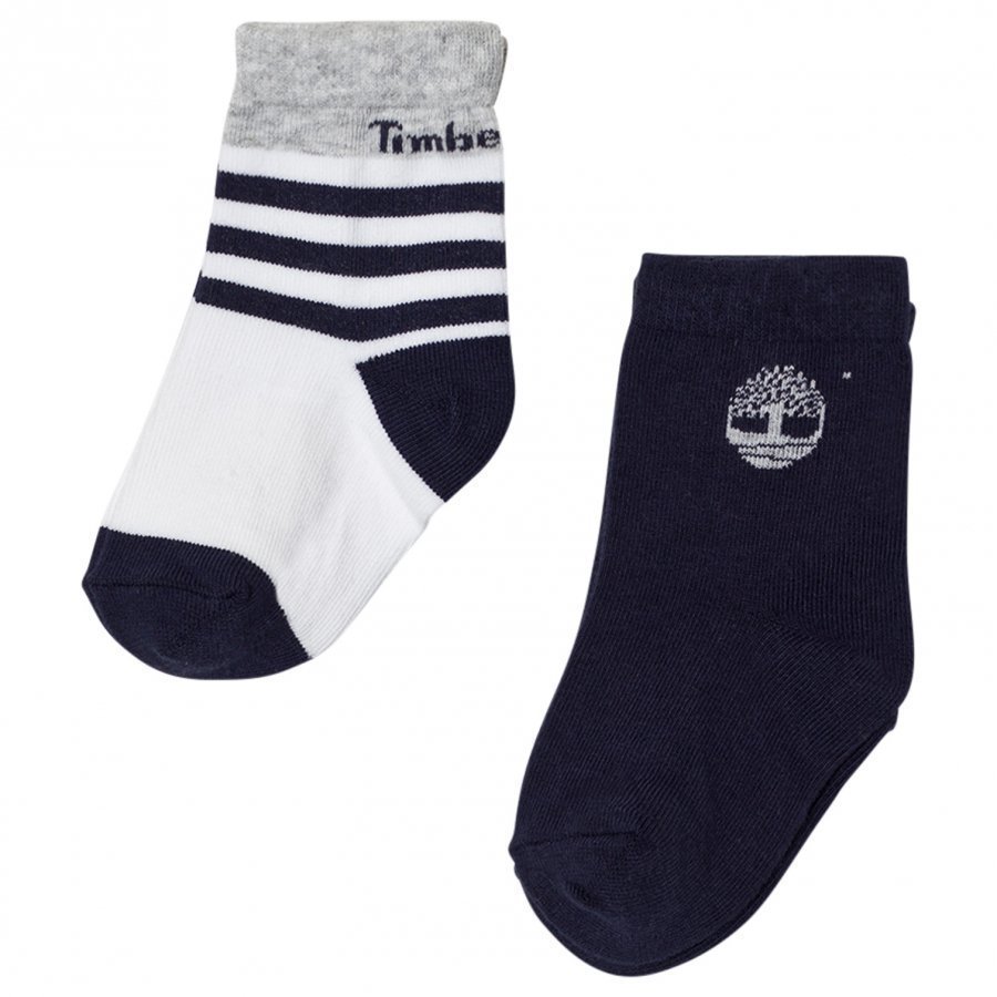 Timberland Navy And Grey Socks 2 Pack Sukat