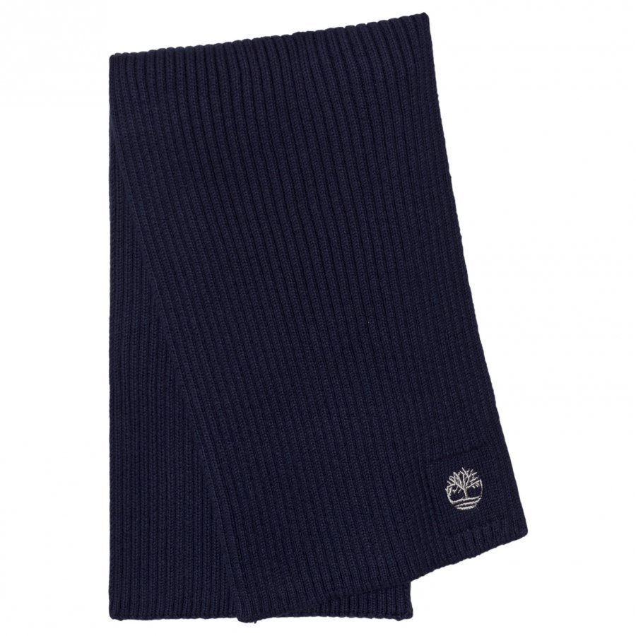 Timberland Navy Branded Knit Scarf Villahuivi