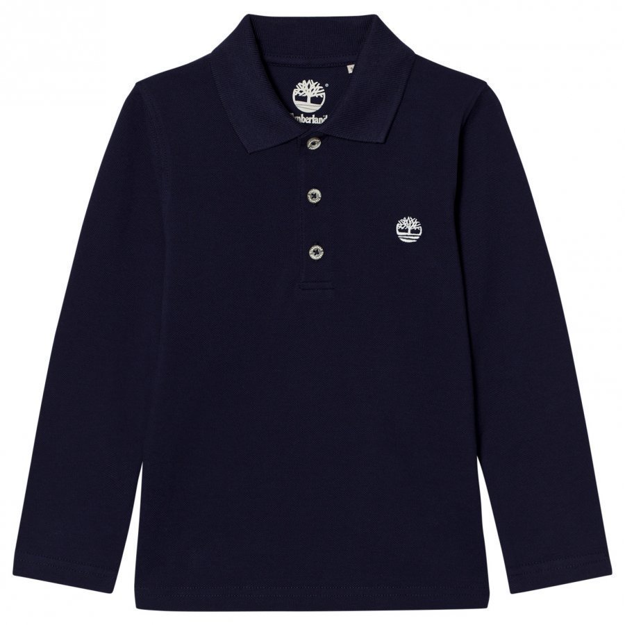 Timberland Navy Branded Polo T-Paita