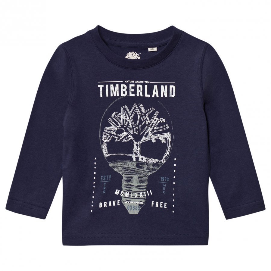 Timberland Navy Branded Tee T-Paita