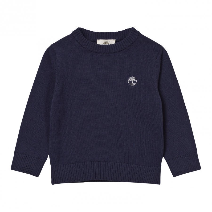 Timberland Navy Knit Branded Jumper Paita