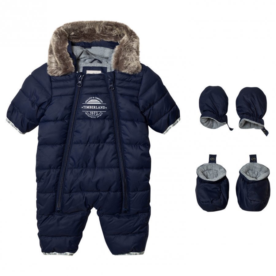 Timberland Navy Puffer Hooded Coverall Toppahaalari