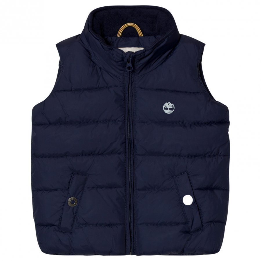 Timberland Navy Puffer Hooded Gilet Toppaliivi