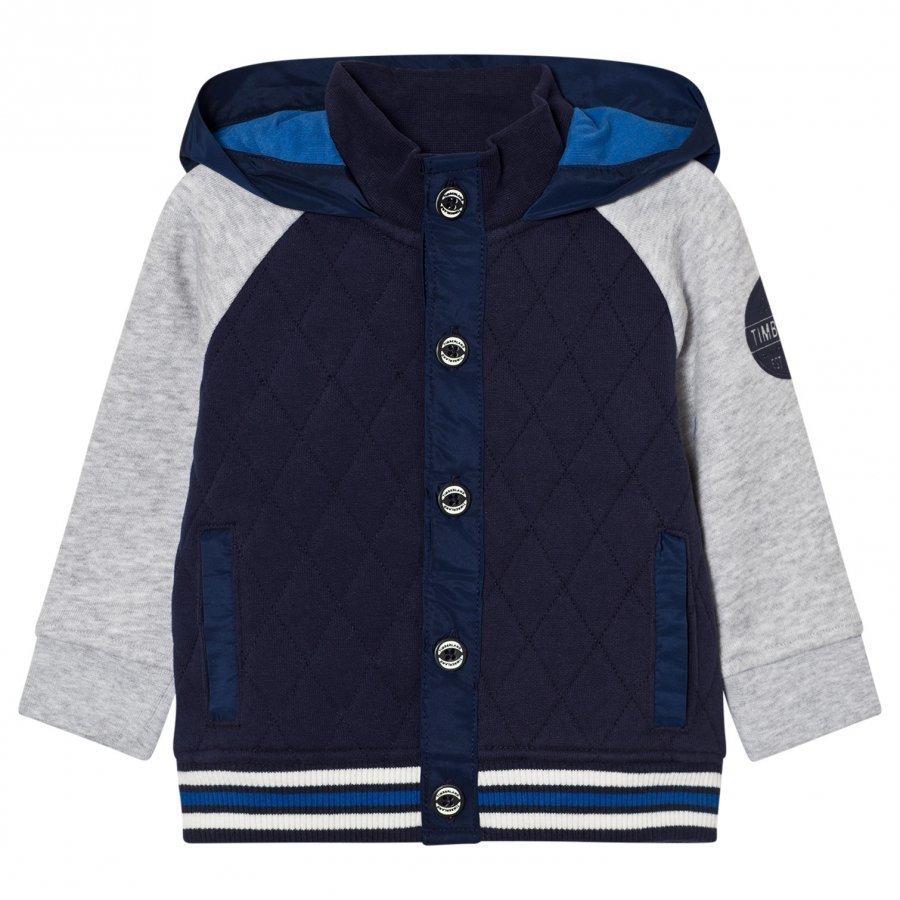 Timberland Navy Quilted Hoodie Huppari