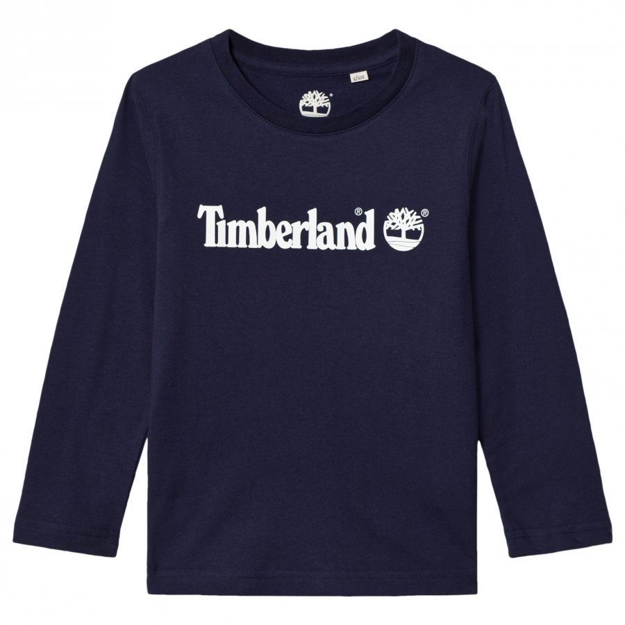 Timberland Navy Script Logo Tee T-Paita