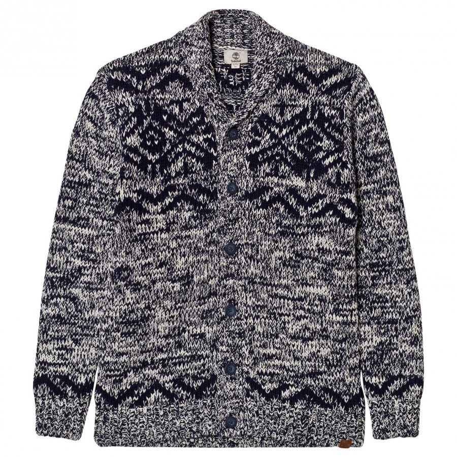 Timberland Navy Shawl Neck Cardigan Neuletakki