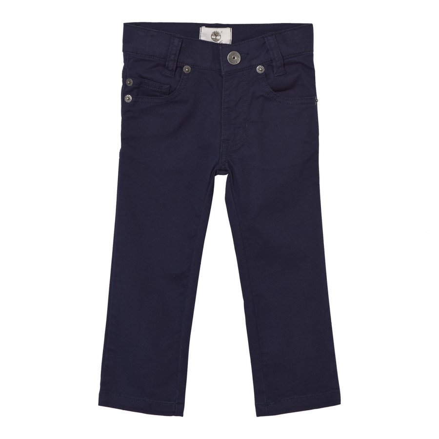 Timberland Navy Slim Fit Cotton Twill Trousers Housut