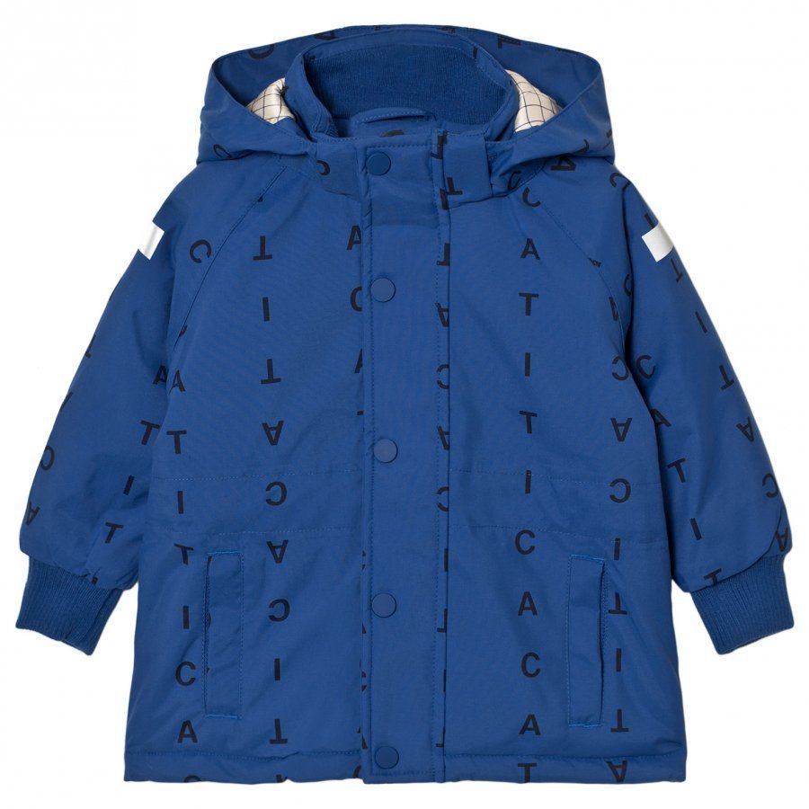 Tinycottons Alphabet Soup Snow Jacket Blue/Dark Navy Toppatakki