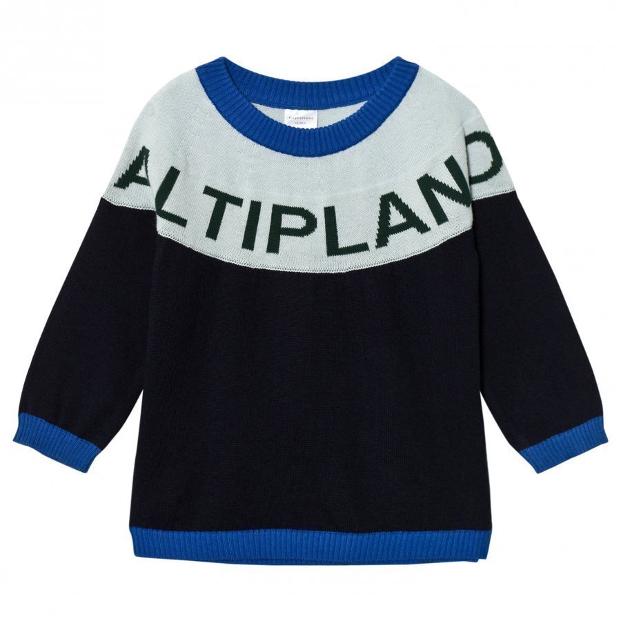 Tinycottons Altiplano Sweater Oversized Dark Navy/Light Blue Oloasun Paita