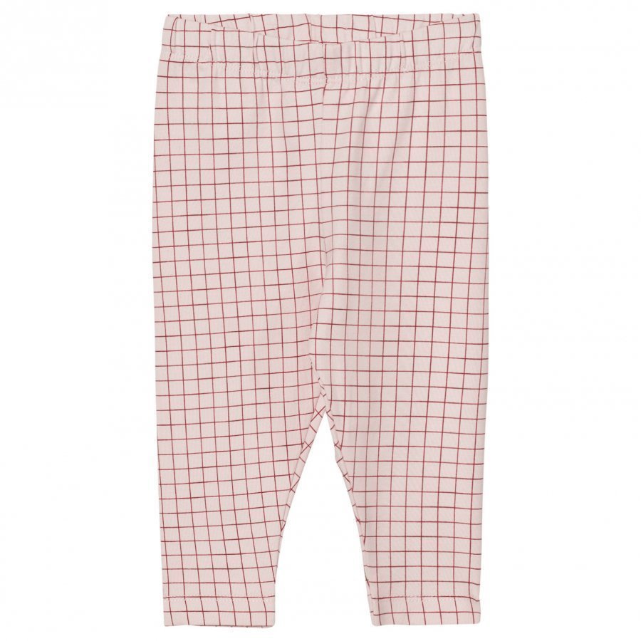 Tinycottons Grid Pant Pale Pink/Red Legginsit