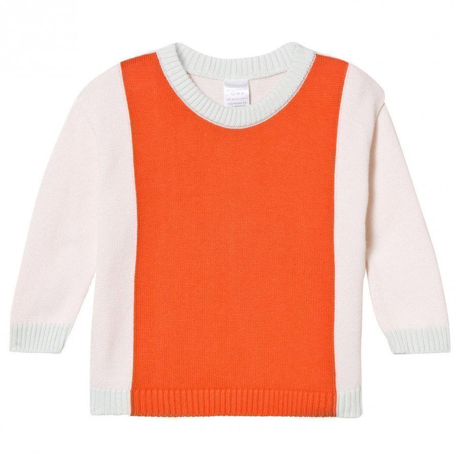 Tinycottons Knit Color Block Sweater Pale Pink/Red Oloasun Paita