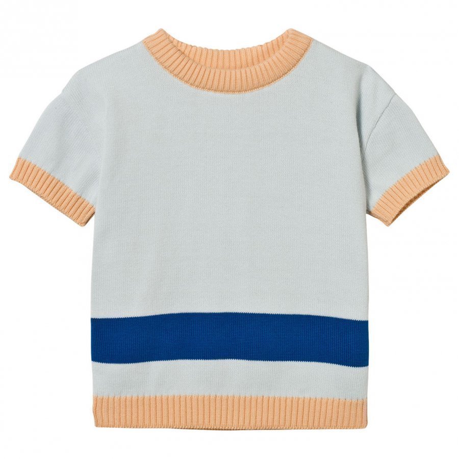 Tinycottons Line Ss Sweater Knit Light Blue Oloasun Paita
