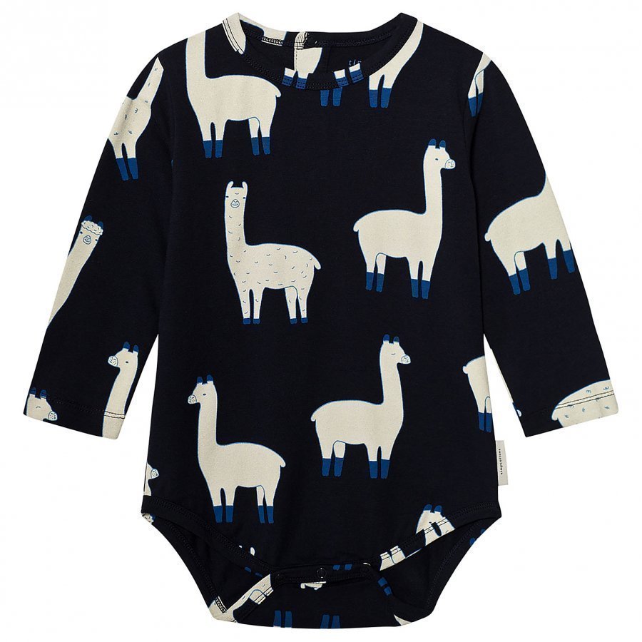 Tinycottons Llamas Long Sleeve Body Dark Navy/Beige Body