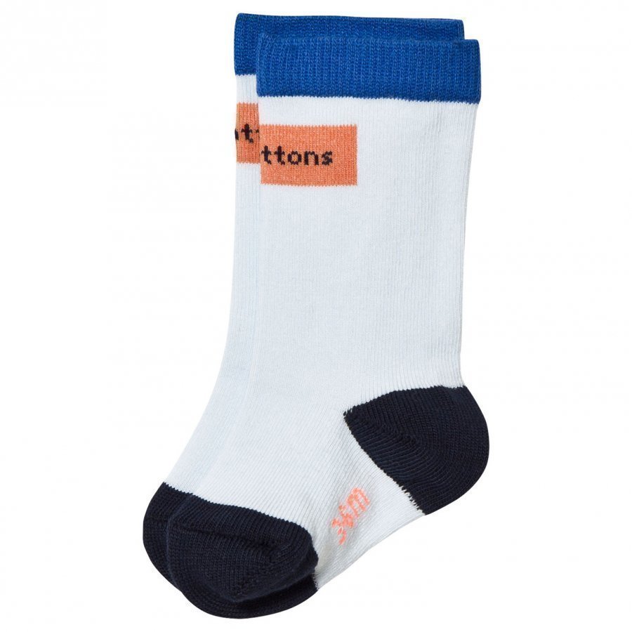 Tinycottons Logo High Socks Light Blue/Dark Peach Sukat