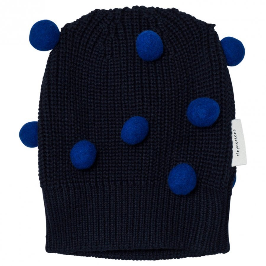 Tinycottons Pom Poms Beanie Dark Blue/Blue Pipo