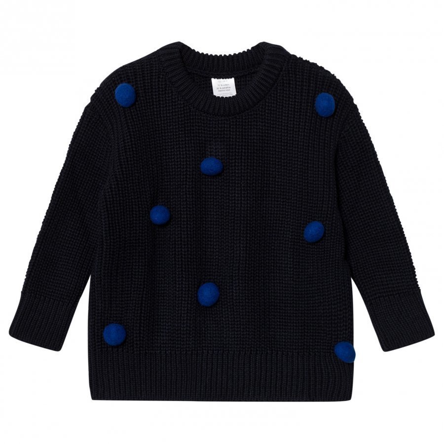 Tinycottons Pom Poms Sweater Oversized Dark Navy/Blue Oloasun Paita