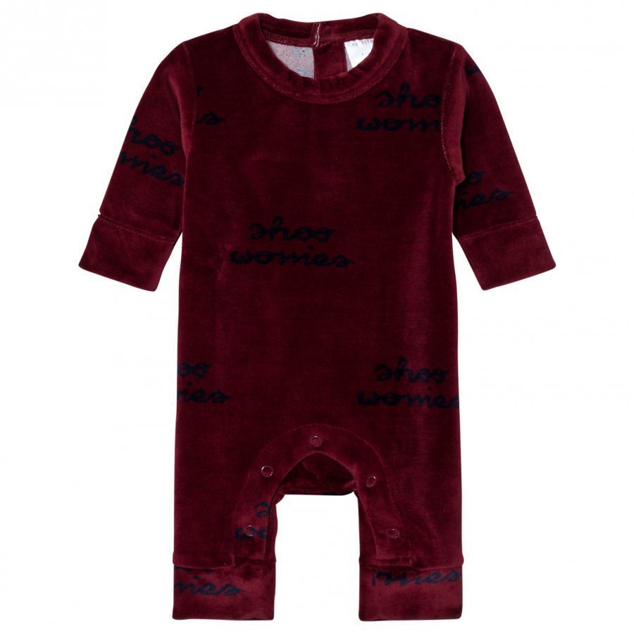 Tinycottons Shoo Worries One-Piece Bordeaux/Dark Navy Potkupuku