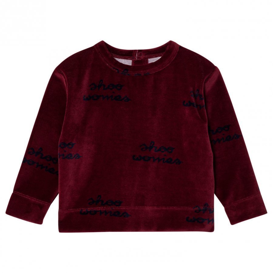 Tinycottons Shoo Worries Sweatshirt Bordeaux/Dark Navy Oloasun Paita